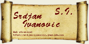 Srđan Ivanović vizit kartica